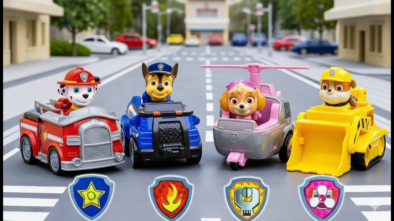 Paw Patrol - Marshall 🆚 Chase 🆚 Skye 🆚 Rubble 🎶 Tiles Hop EDM Rush