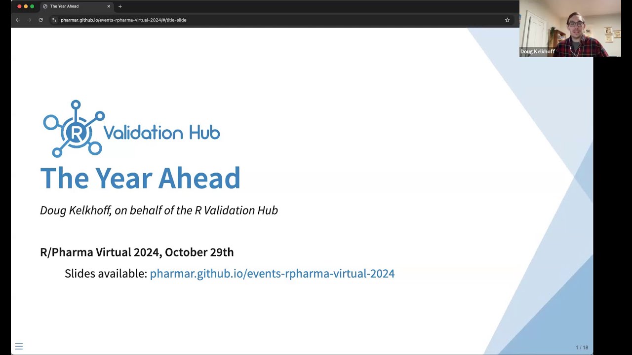 Doug Kelkhoff The R Validation Hub's Year Ahead
