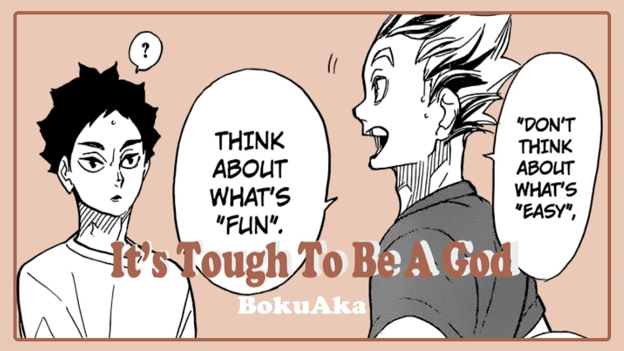 The gods of the court? || BokuAka || It’s Tough To Be A God (Not) Lyric prank || Haikyuu Text