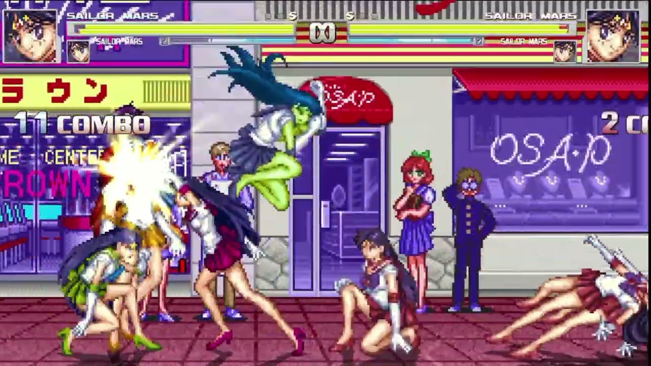 M.U.G.E.N Sailor Mars 4v4 #2