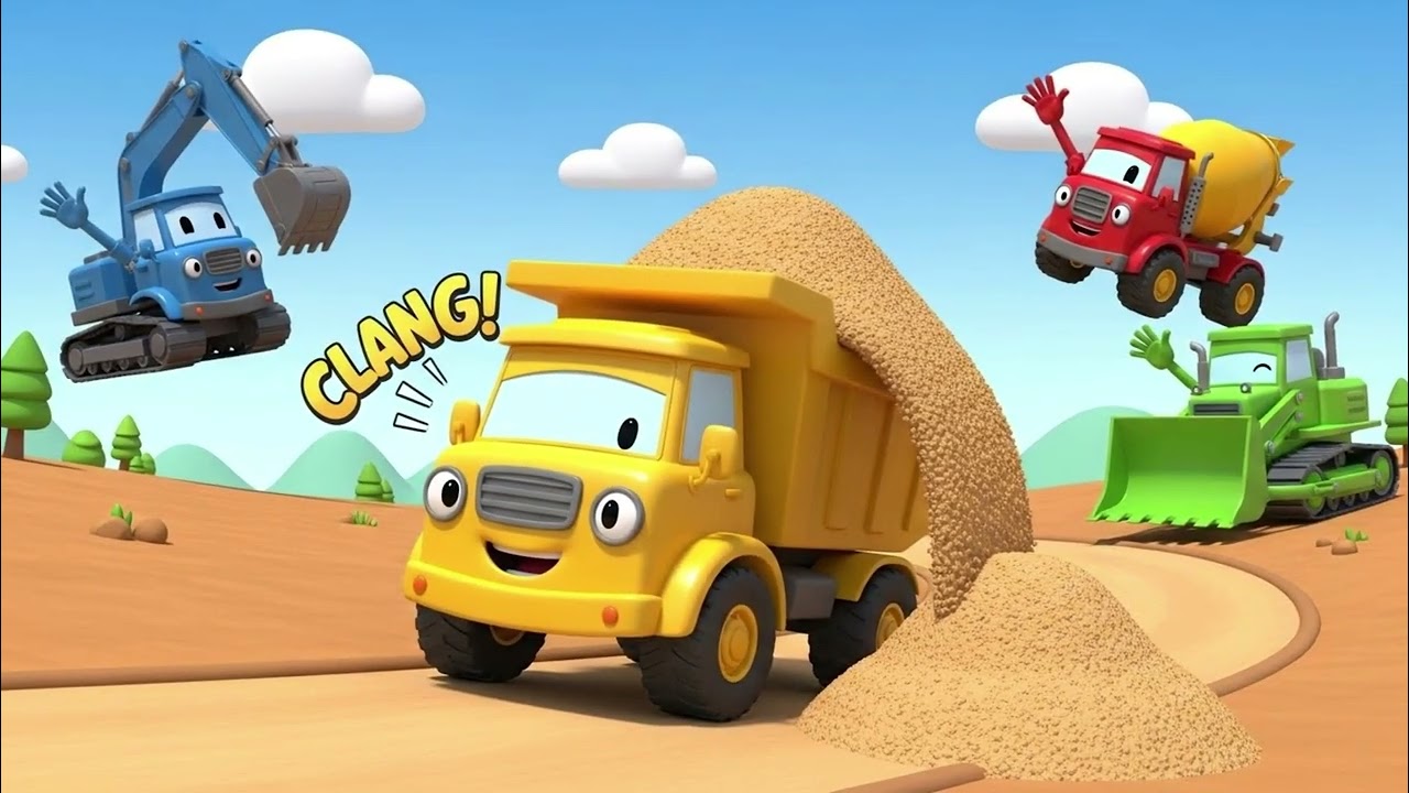 Construction Vehicles Song 🚧🚜