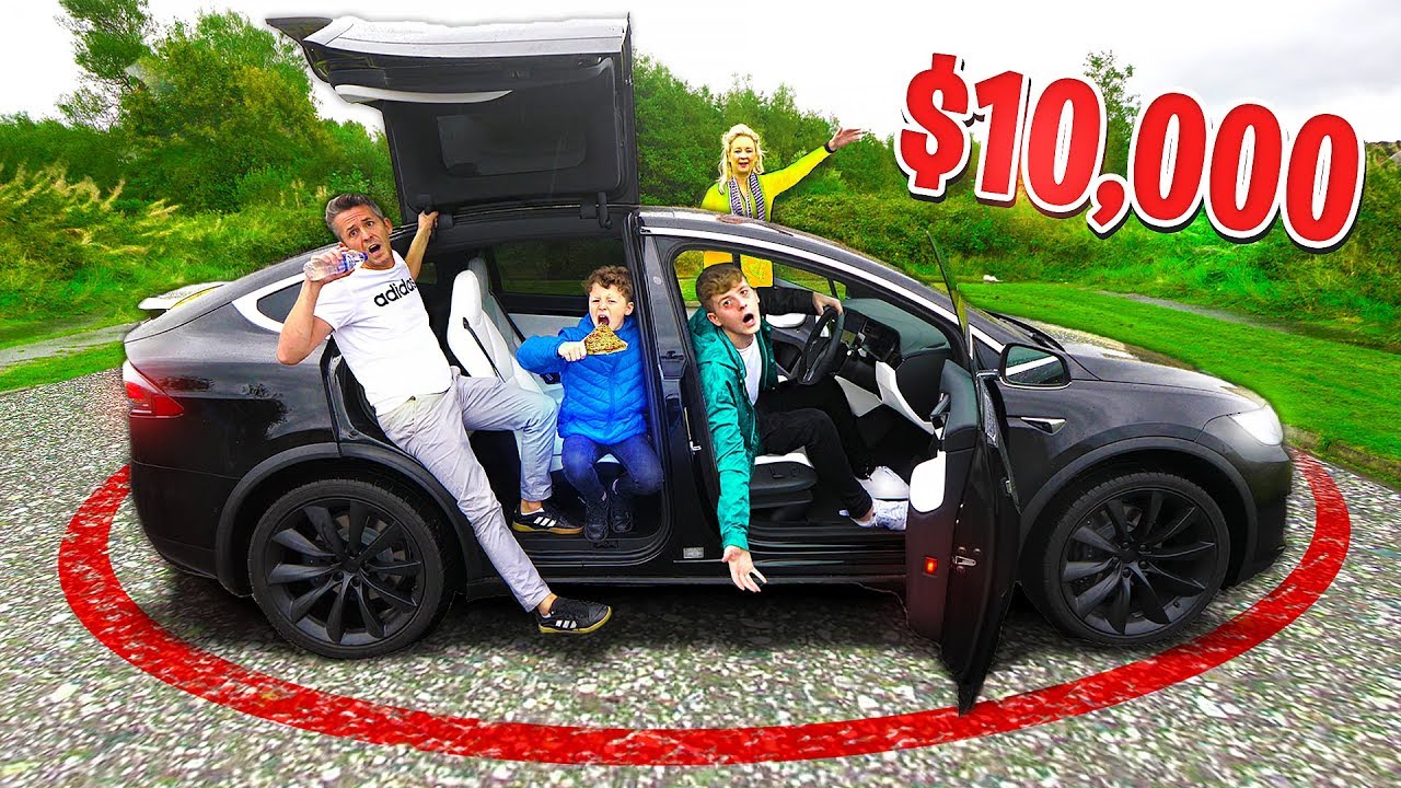 Last To Leave The TESLA Wins $10,000 - Challenge