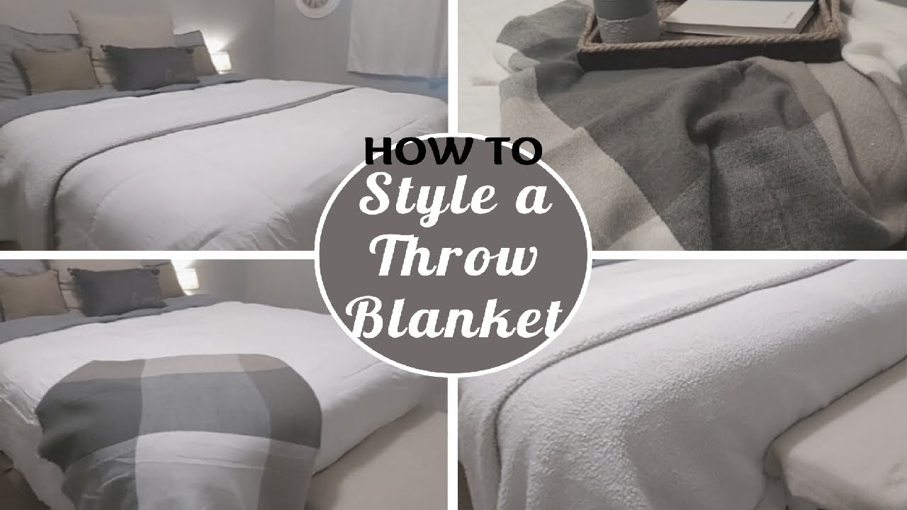 How to STYLE a THROW BLANKET on your BED