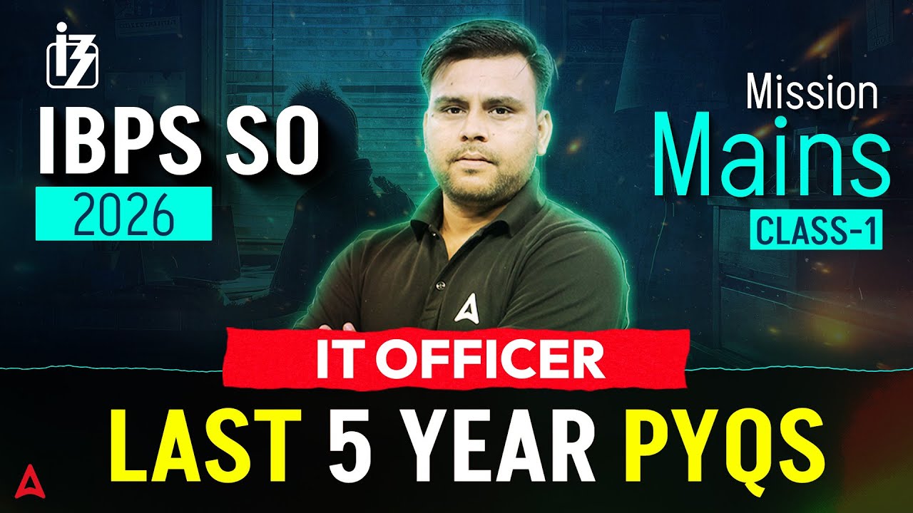 IBPS SO Mains 2026 | IT Officer Last 5 Year PYQs Class #1 | By Vivek Kumar Pandey