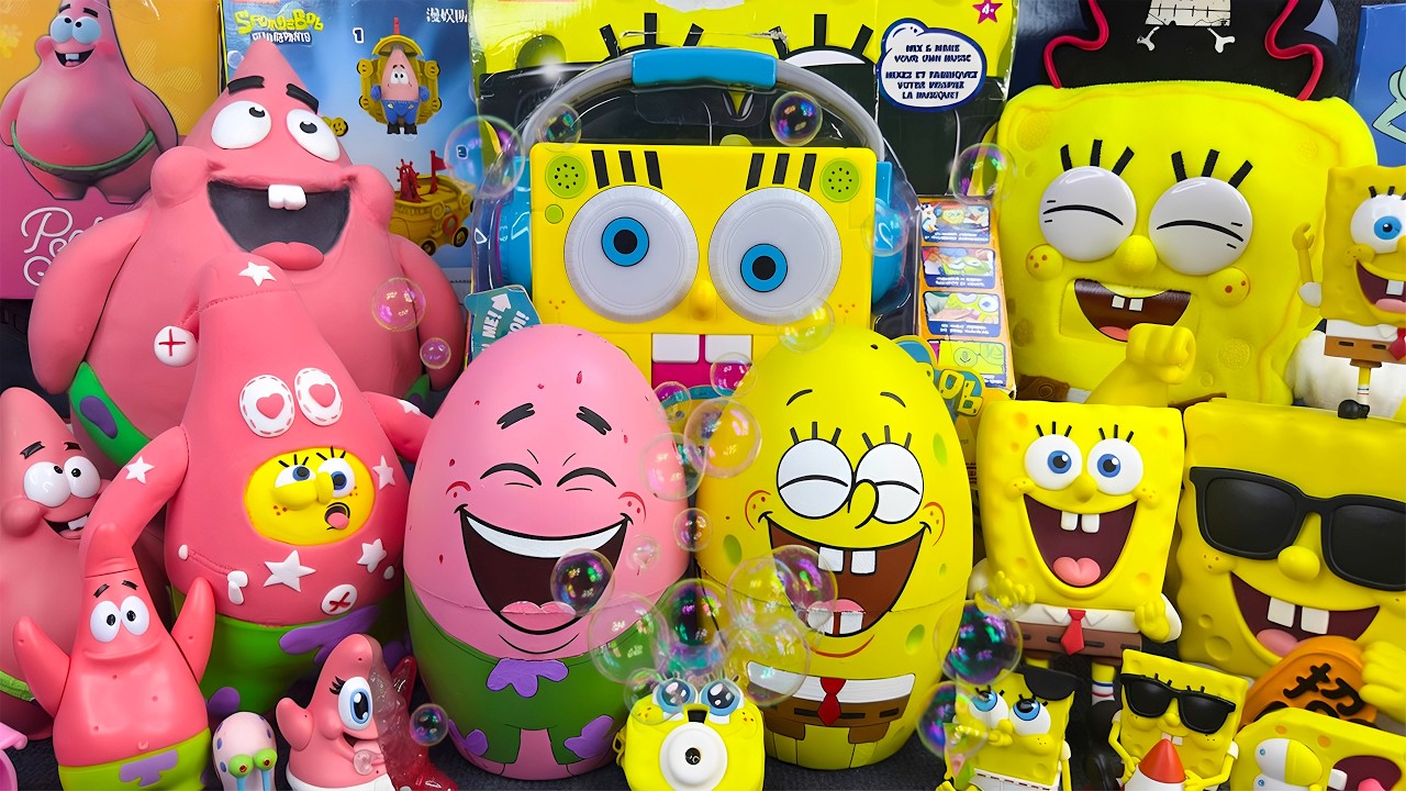 Ultimate SpongeBob Colorful Slime Pool & Toy Collection | Giant Patrick & SpongeBob Egg Surprise