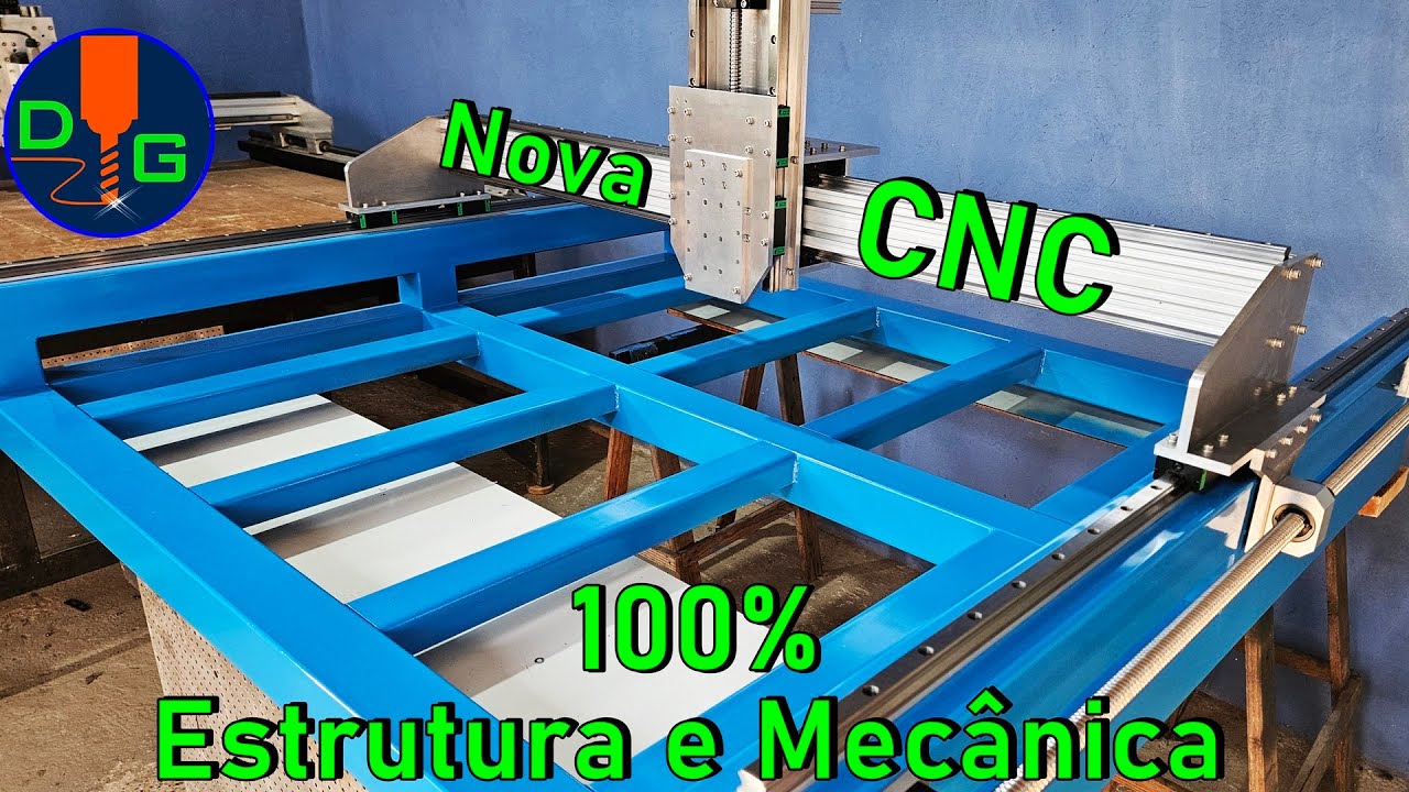 Construção da nova CNC/estrutura e mecânica concluídas