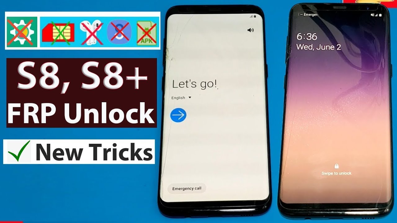 تخطي حساب قوقل لهاتف سامسونج جالكسي اس 8 بلس | How to bypass Google Account Samsung Galaxy S8 plus