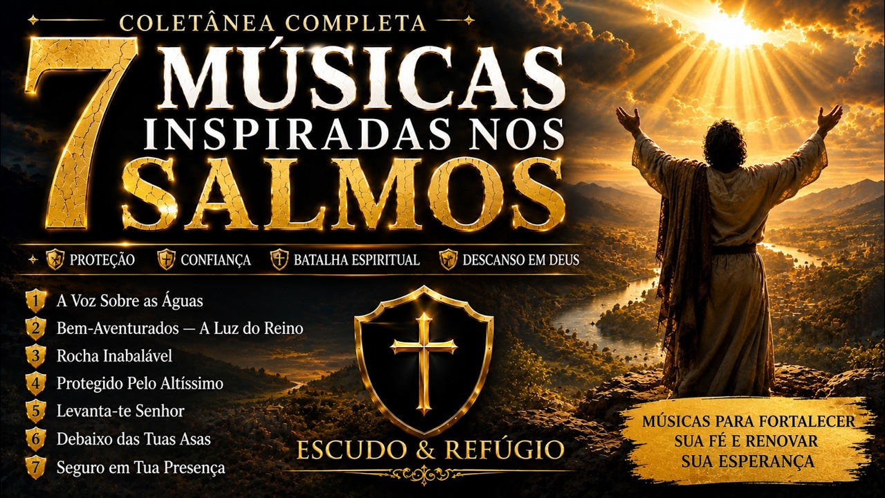 30 Minutos de Louvor Poderoso 🙏 | 7 Canções Inspiradas nos Salmos | Adoração Profunda 2026