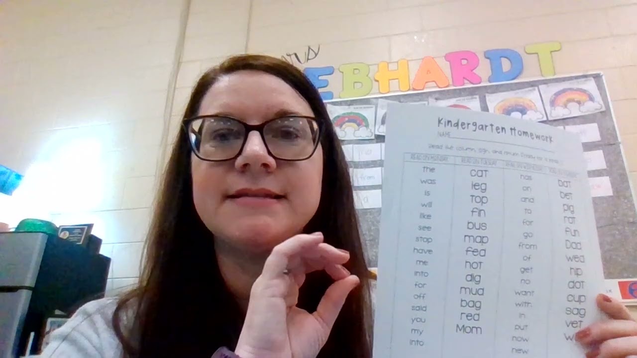 This Week's Letter and Words
