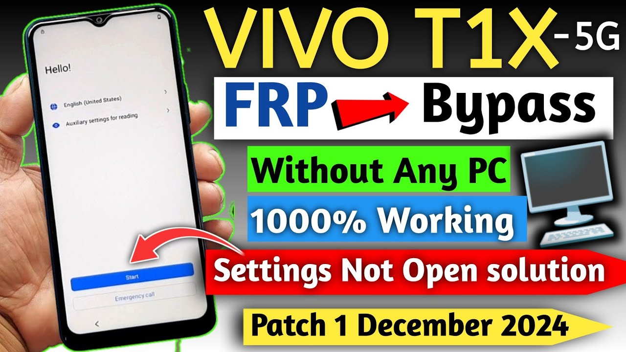 Vivo T1X FRP Bypass Fix – 2025 Working Solution (No PC Required)