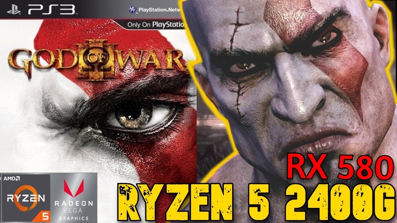 Kratos en 720p / God Of War 3 en la rx 580