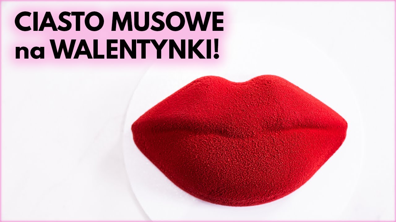 Malinowe CIASTO MUSOWE - przepis na Walentynki! | Sugarlady