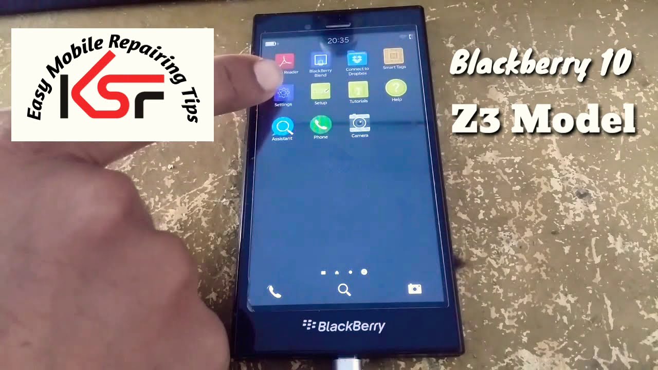 Blackberry 10 Model Z3 delete data | factory reset | hard reset