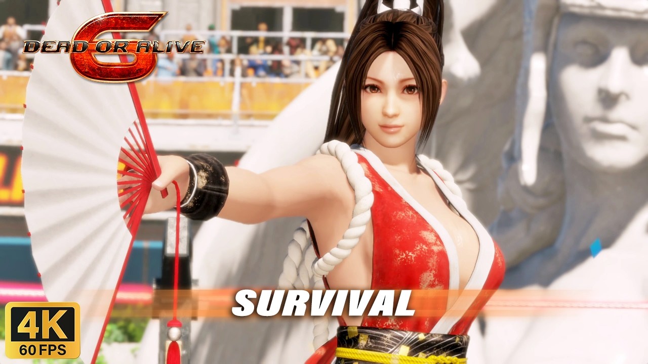 [데드오어얼라이브6][DOA6] 시라누이 마이 서바이벌 모드 (Survival Mode (MAI)) I 4K 60FPS