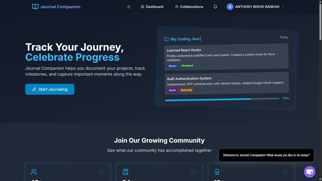 Journal Companion - Your Digital Lab Notebook
