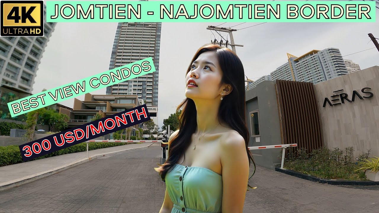 4 Condos on the Jomtien Beach Road at Najomtien Border   2025 Pattaya Thailand