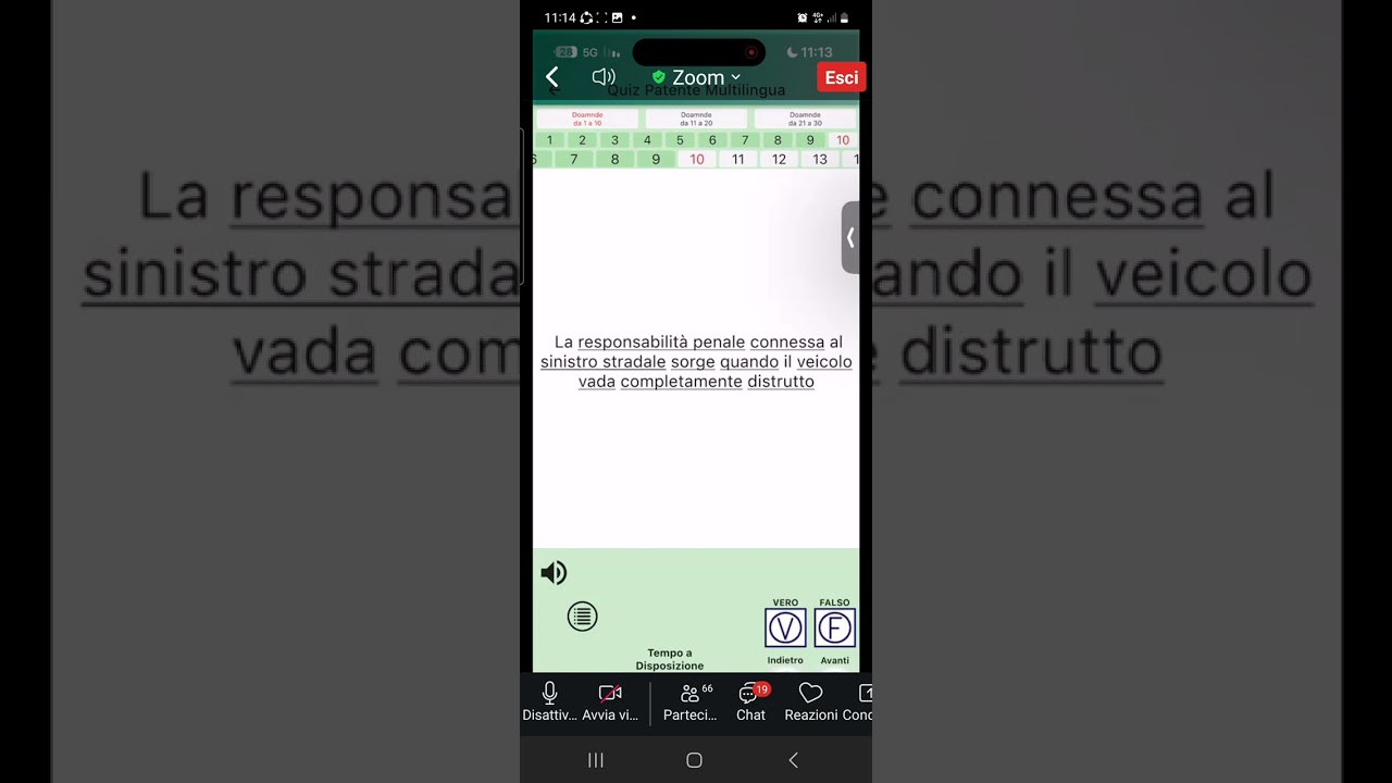 حل كويتس علي responsabilità penale/ civile