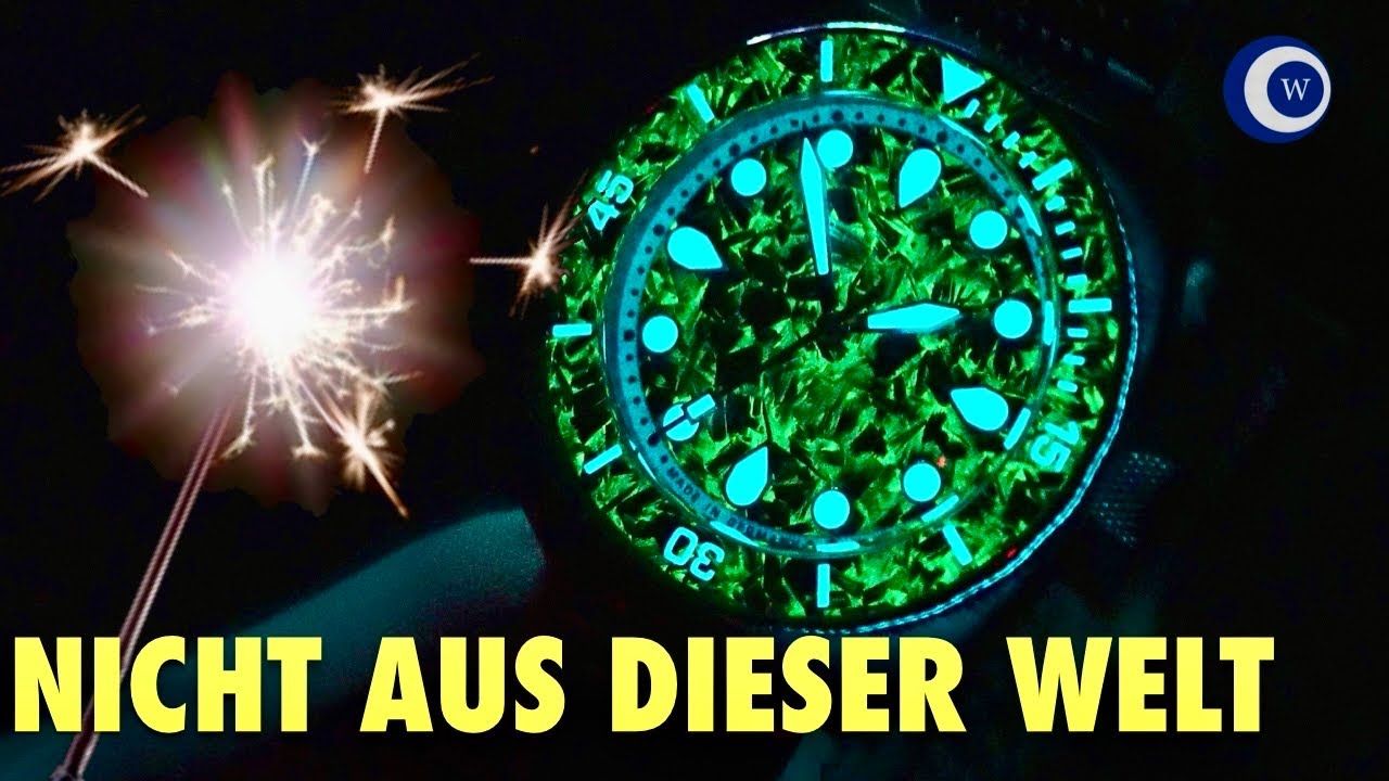Uhr beinahe wie aus Sternenstaub - Heinrich Taucher Lume Infused Forged Carbon (LE)