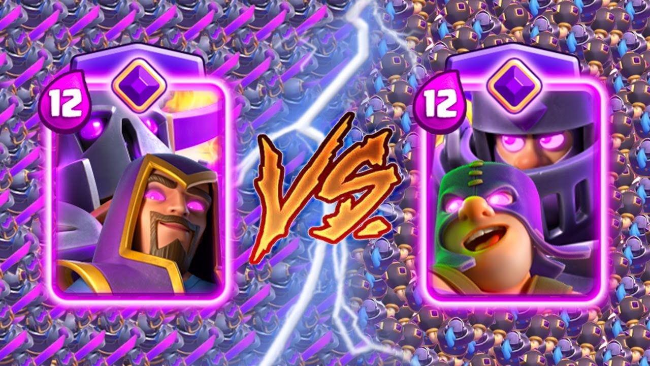 EVOLVED PEKKA + WIZARD Vs EVOLVED MEGA KNIGHT + EXECUTIONER - Clash Royale Battle