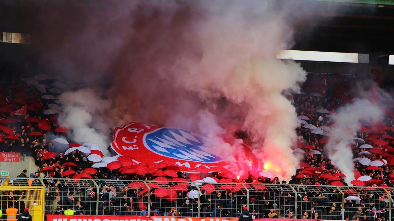 Bayern München II 1:0 TSV 1860 München II 06.04.2015 Choreo, Pyro, Support
