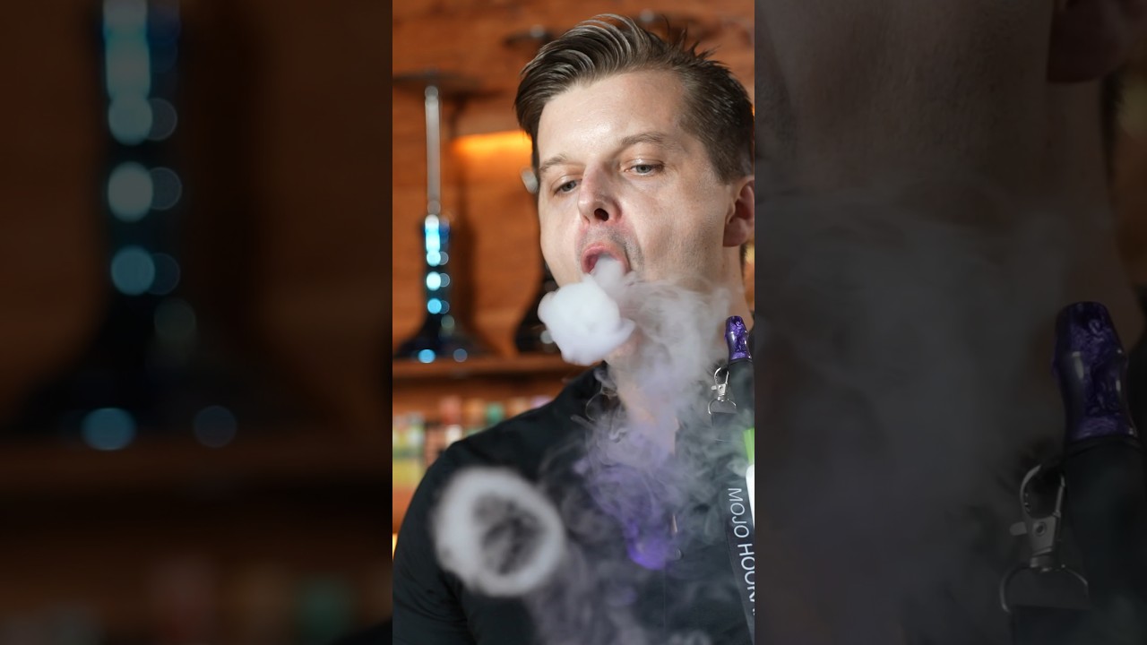 How to Make Colorful Smoke Rings Tricks  #hookah #shisha