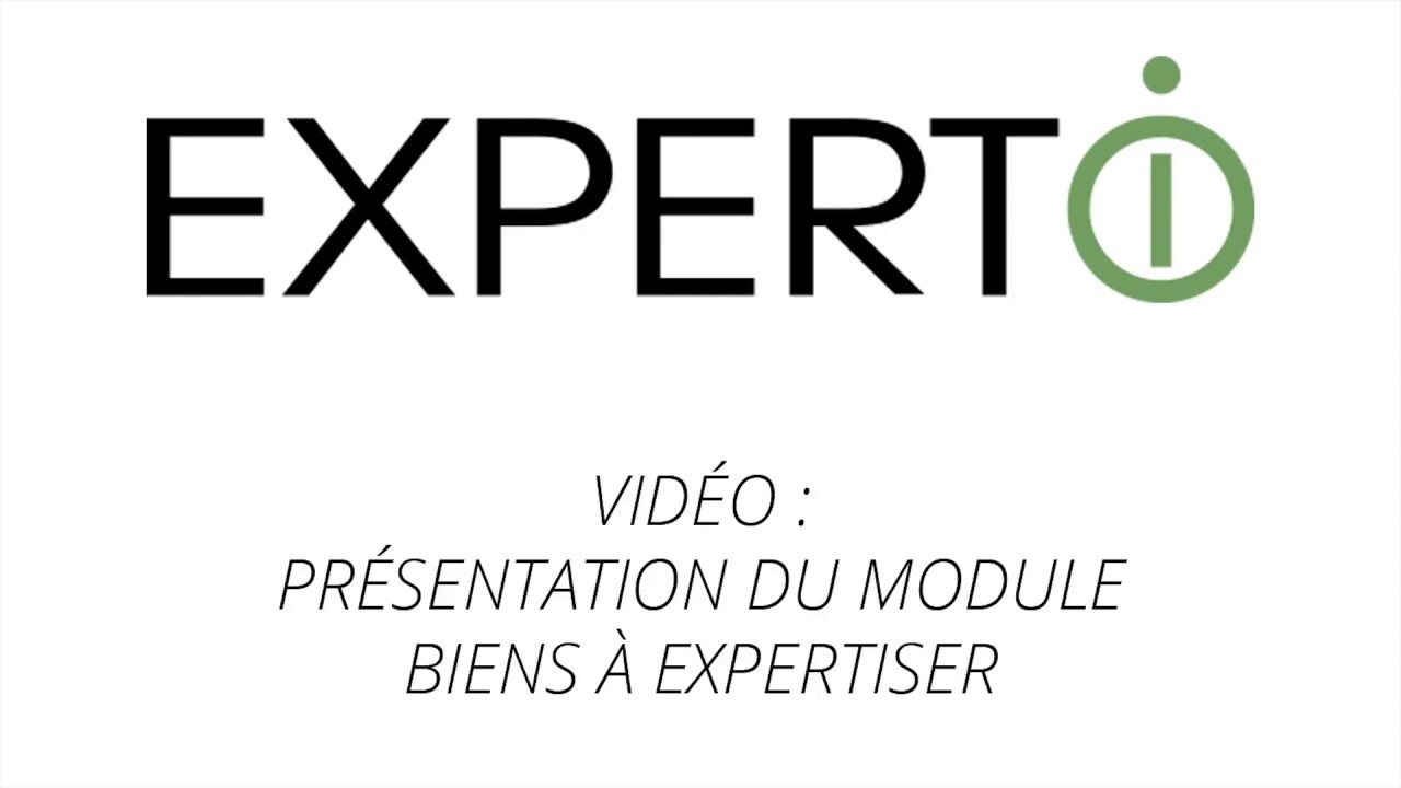 Expert.i &bull; Vid&eacute;o : Pr&eacute;sentation du module biens &agrave; expertiser