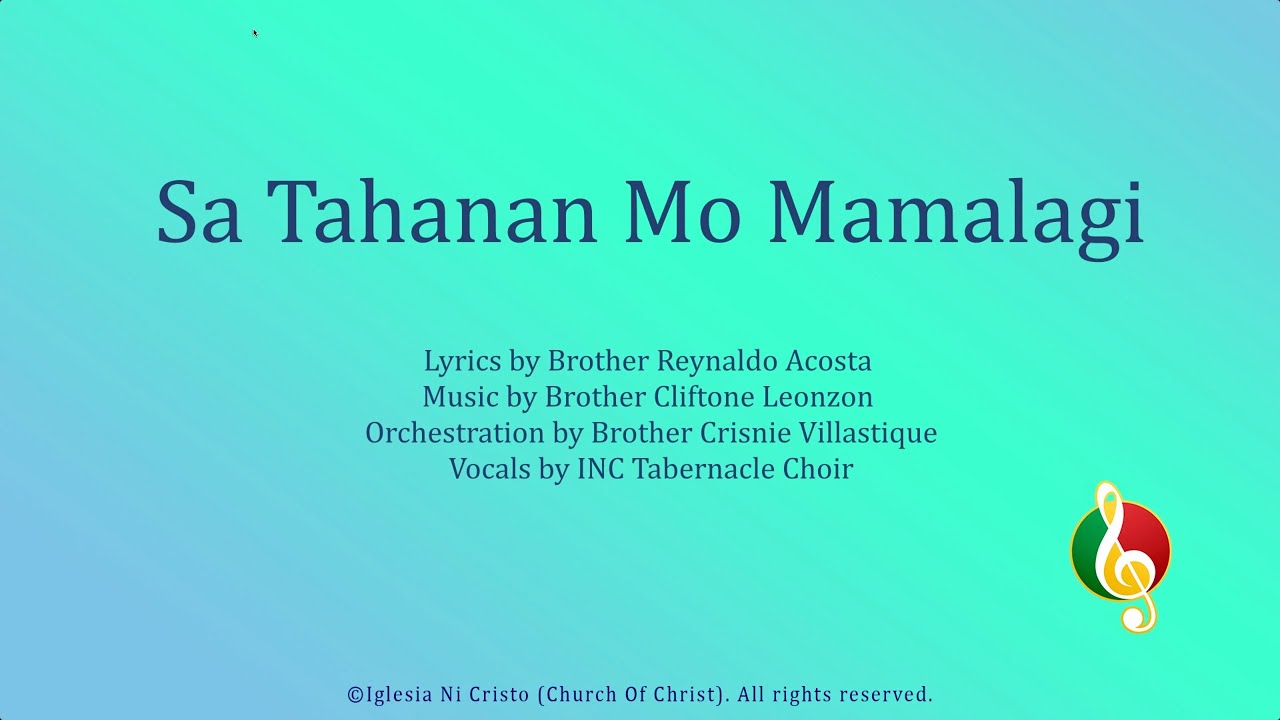 Sa Tahanan Mo Mamalagi