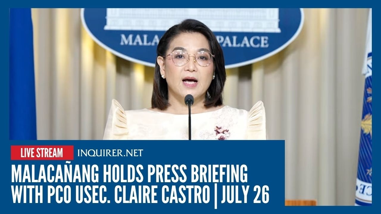 LIVE: Malaca&ntilde;ang holds press briefing with PCO USec. Claire Castro | July 26