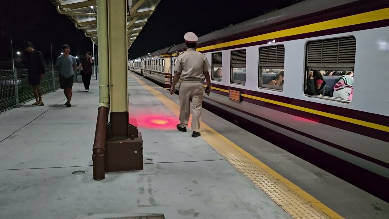 รถเร็ว 167 จอดบ้านโป่ง Rapid train 167 Krungthep Aphiwat - Kantang