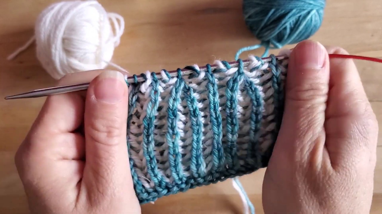 Tutoriel Tricot - Diminutions vers la droite en point Brioche (brRsl dec)