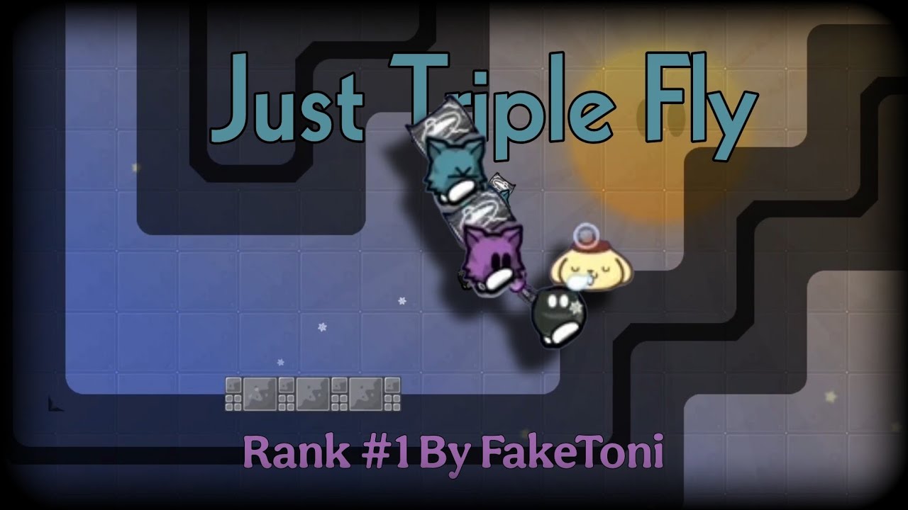 「DDNet」Just Triple Fly Run with Faketoni & Dummy
