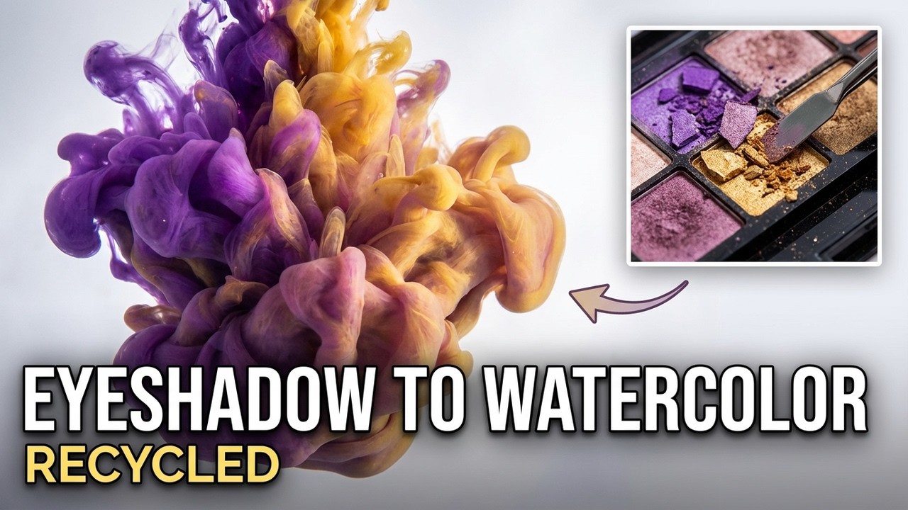 How to Make Watercolor Using Eyeshadow-Recycling / Cómo Hacer Acuarela con Sombra de Ojos-Reciclaje
