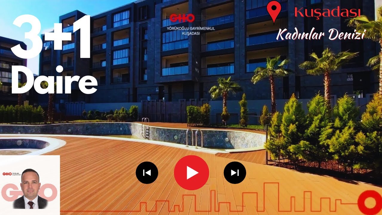 📍KUŞADASI KADINLAR DENİZİ KOMPLEKS SİTEDE SATILIK 3+1 DAİRE