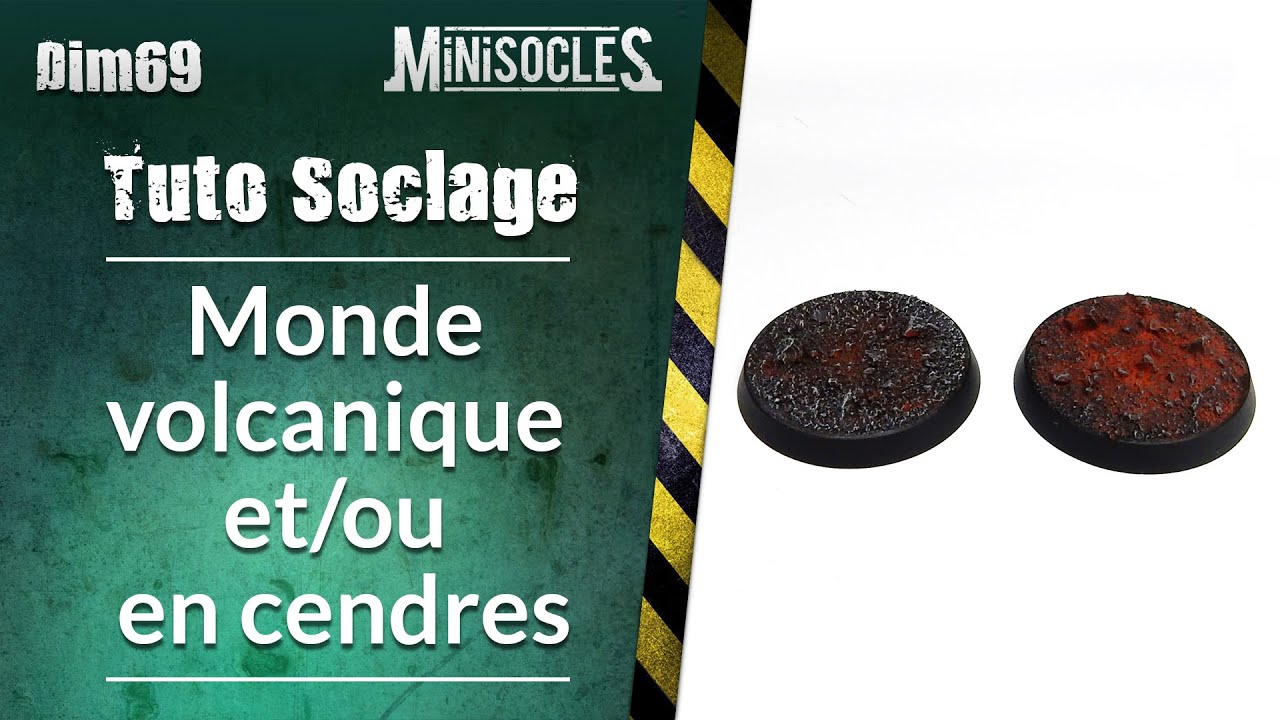 Peinture sur figurines [TUTO] : Faire un socle de type volcanique/brûlé