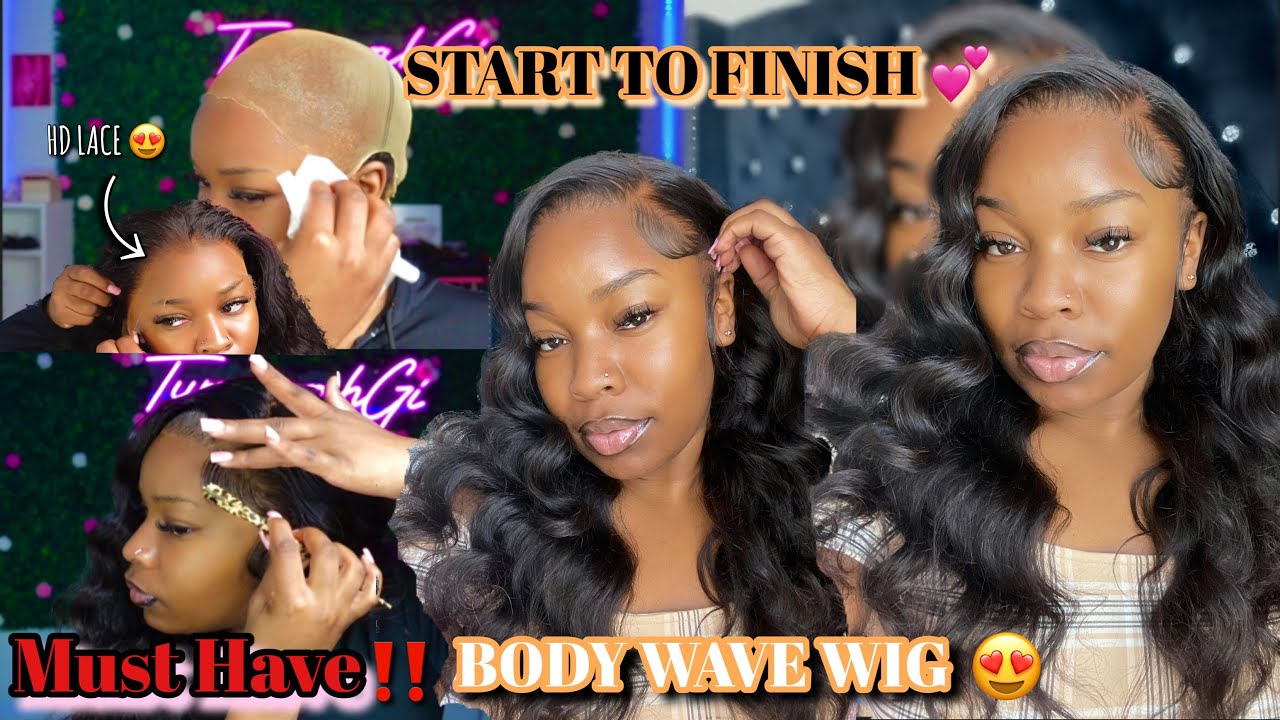 START TO FINISH 20inch 13*6 BODY WAVE WIG INSTALL 😍 | *Beginner Friendly * WOWAFRICAN 💕