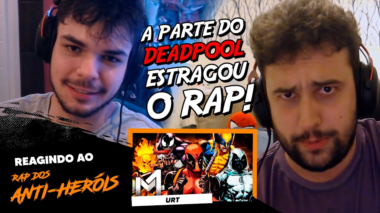 NÓIS REAGE AO RAP ANTI HERÓIS 🎶 (Marvel Comics) DO MEU JEITO | URT