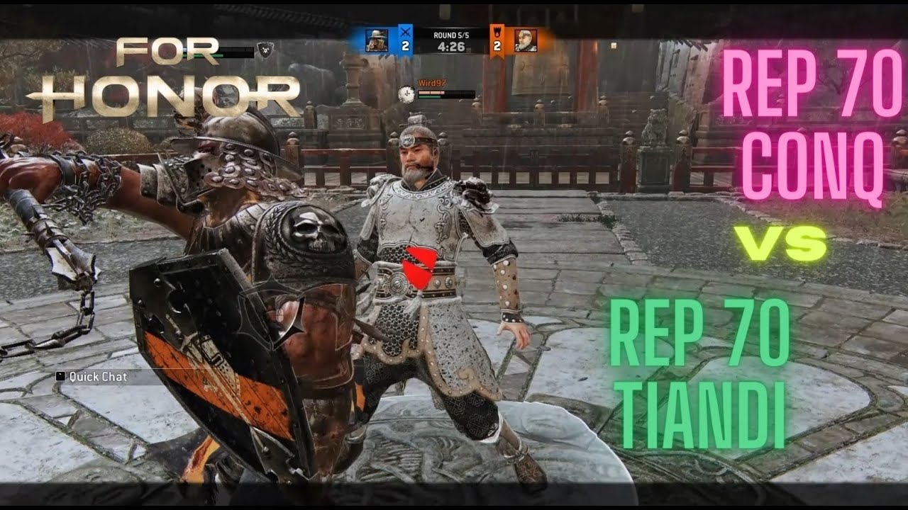 FOR HONOR - Rep 70 Conq VS Rep 70 Tiandi - intense duel