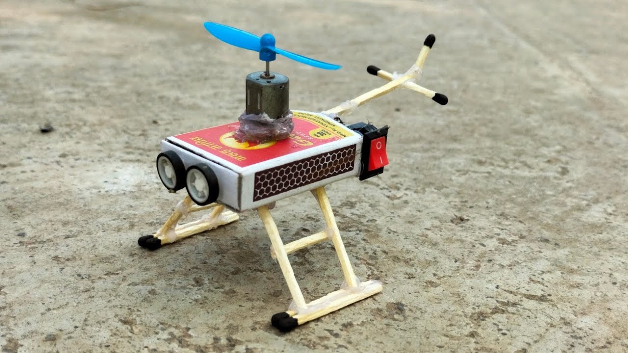 how to make helicopter Matchbox helicopter motor helicopter easy