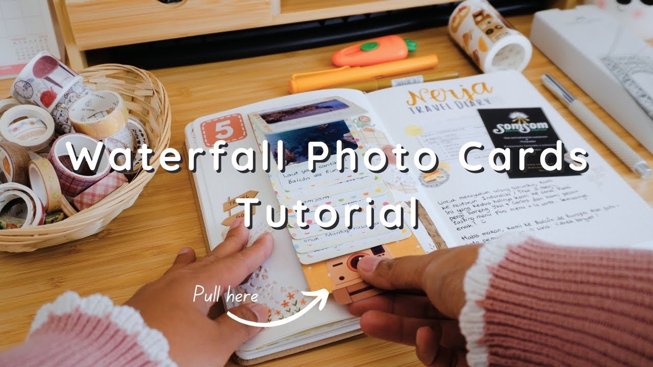 How to Make Waterfall Photo Card | Interactive Journal Idea