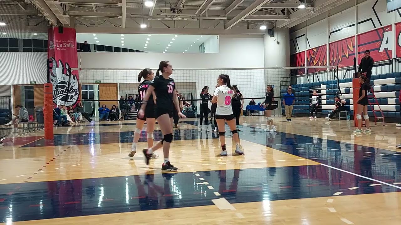 Aguilas estado vs selección  cdmx juvenil.liga elite lasalle México 2do set
