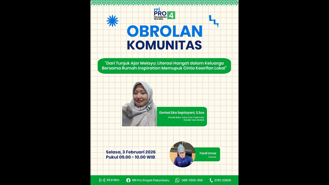 OBROLAN KOMUNITAS PRO 4 PEKANBARU EDISI SELASA 3 FEBRUARI 2026