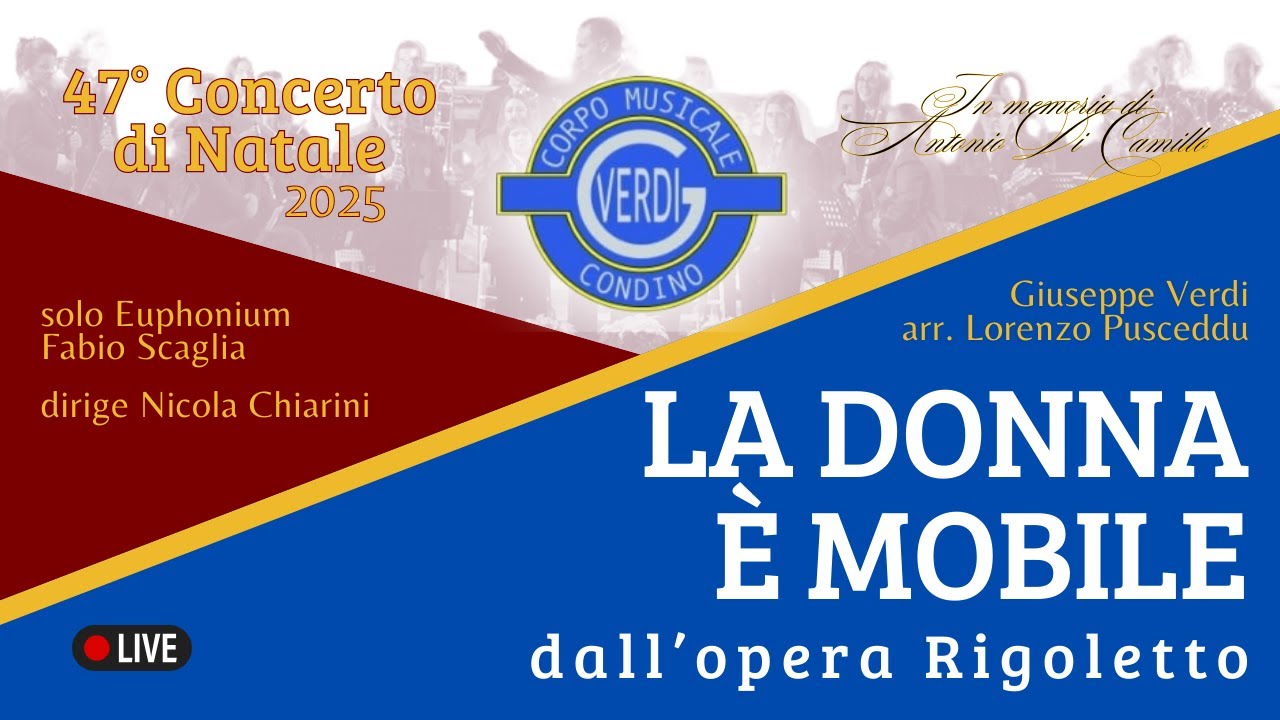 LA DONNA È MOBILE dall’opera Rigoletto di Giuseppe Verdi arr. Lorenzo Pusceddu
