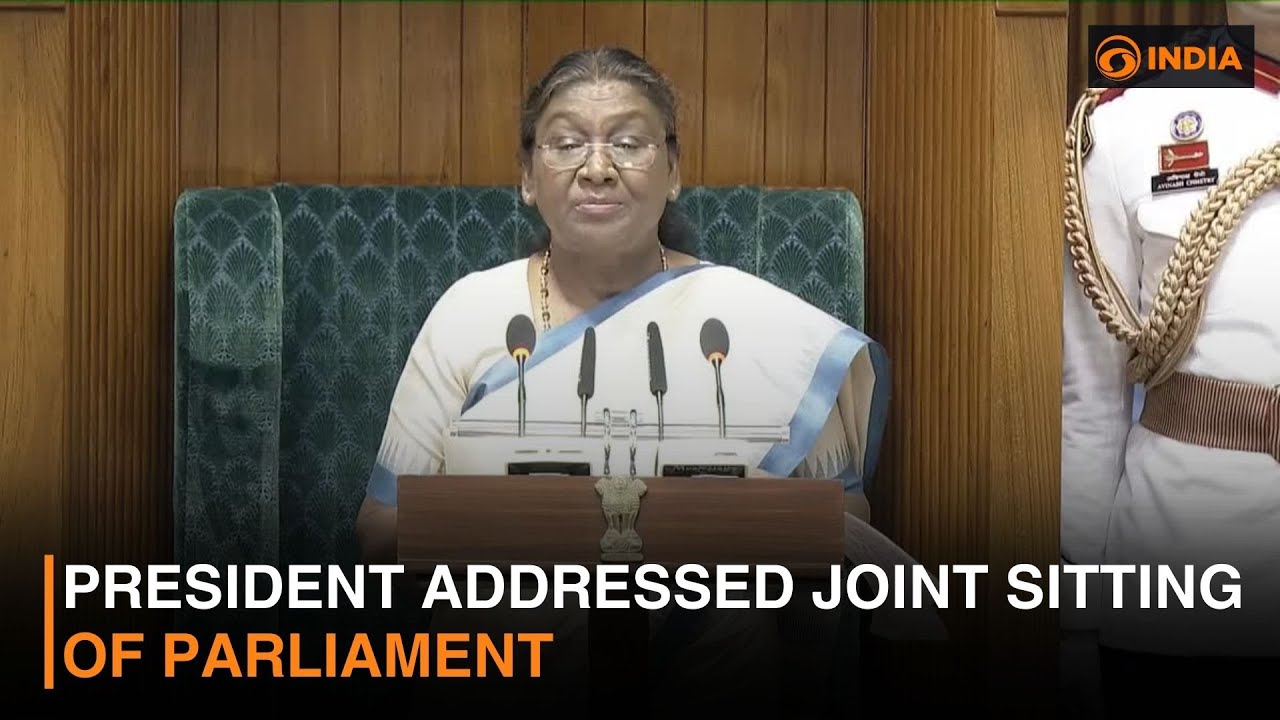 President addressed joint sitting of Parliament