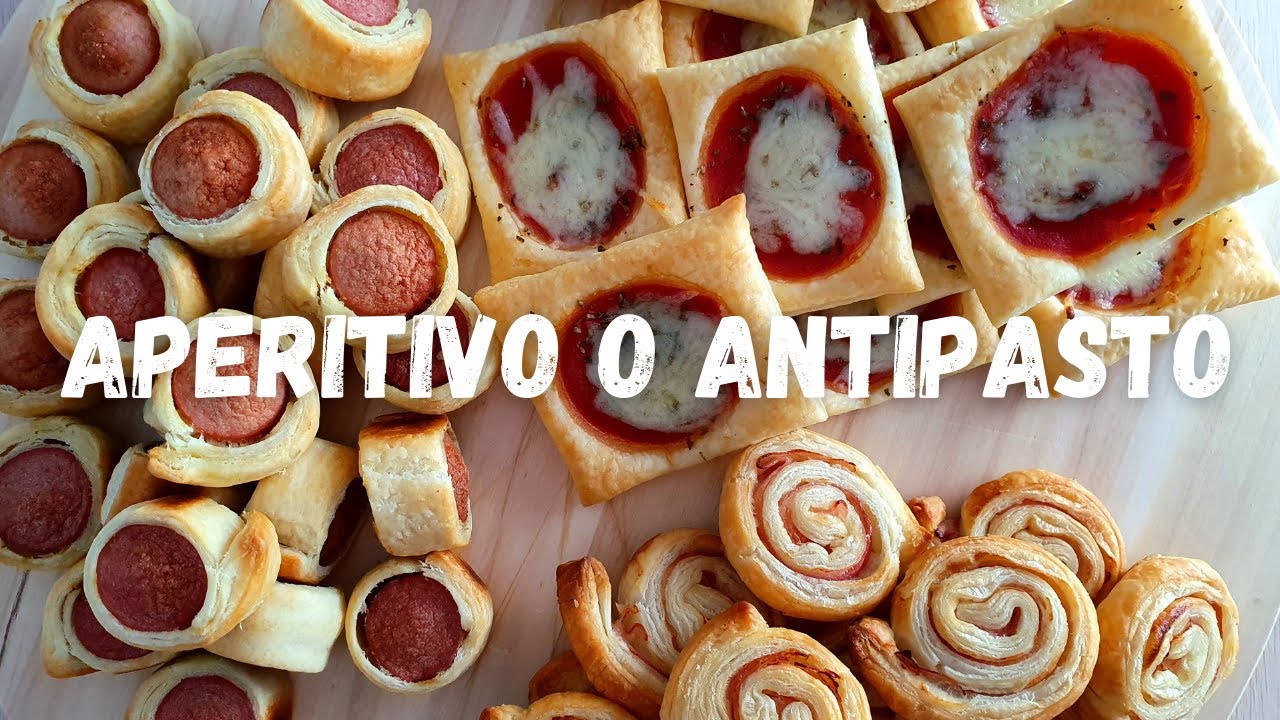 3 IDEE DI APERITIVO\ANTIPASTO CON LA PASTA SFOGLIA