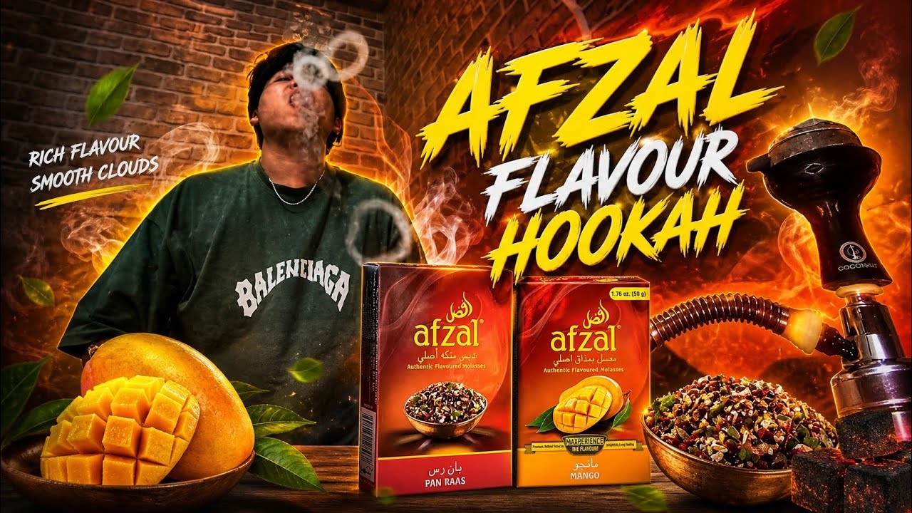 AFZAL Flavour Hookah 🔥 | Smooth Clouds & Crazy Taste 🤯