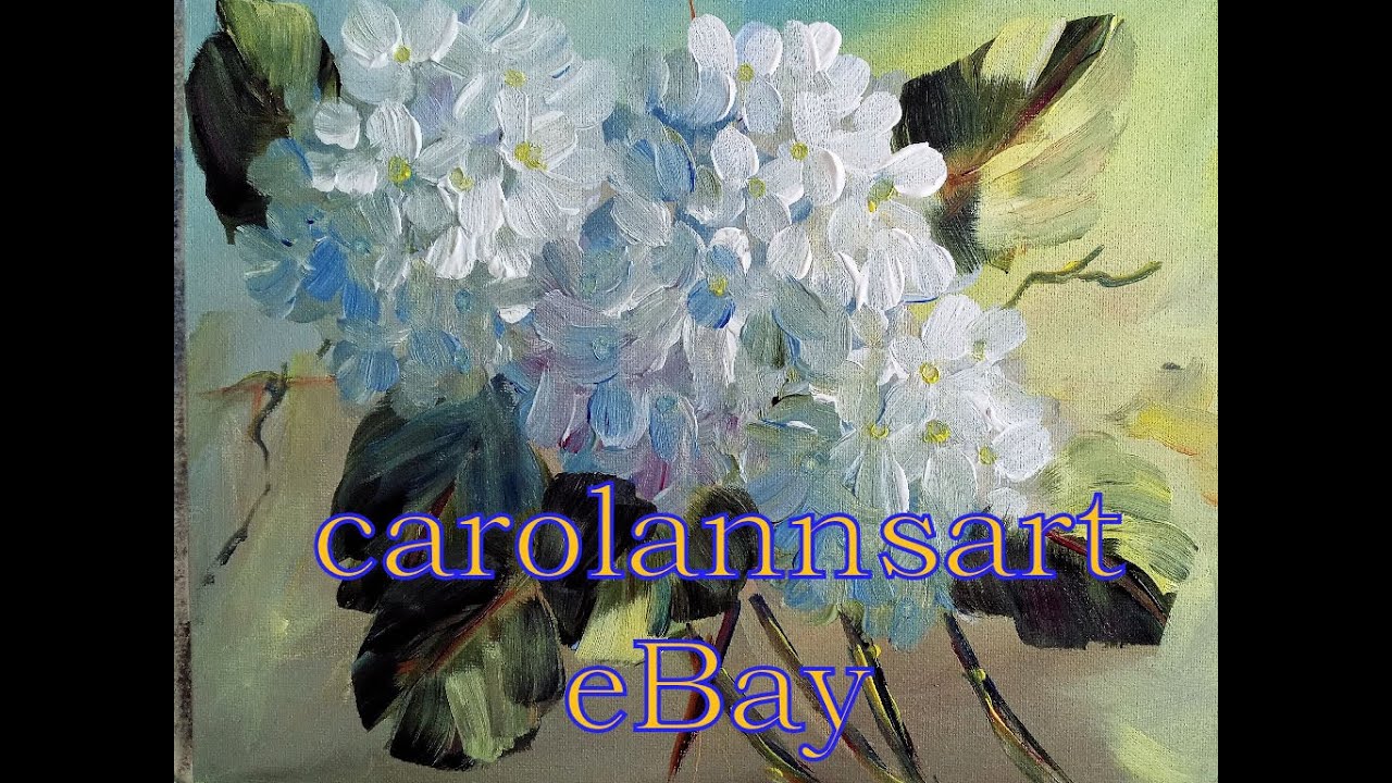 Easy Steps to Hydrangeas Simple Acrylic Flower Painting