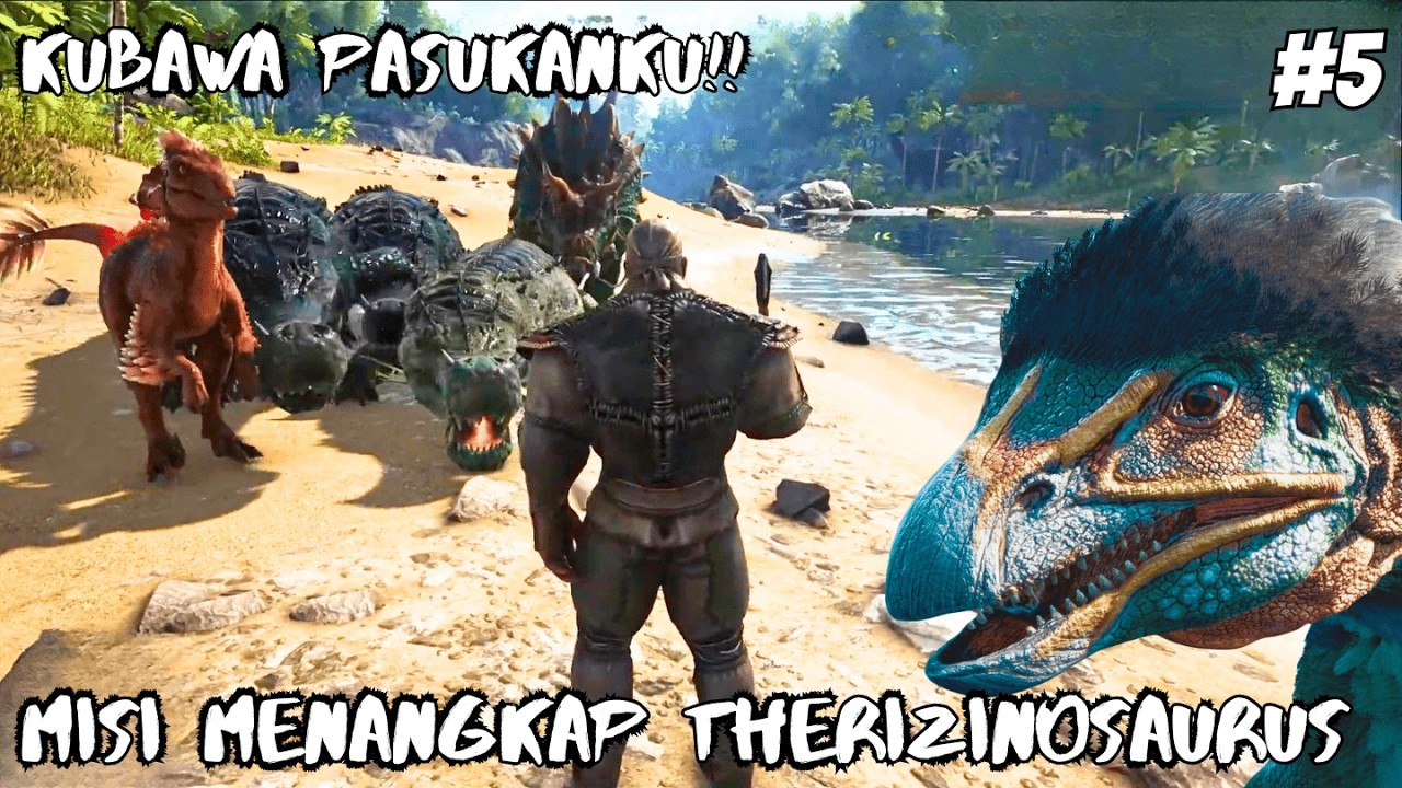 AYOOO BURU DINOSAURUSSSS!! MISI PENAKLUKAN TERIZINOSAURUS!!