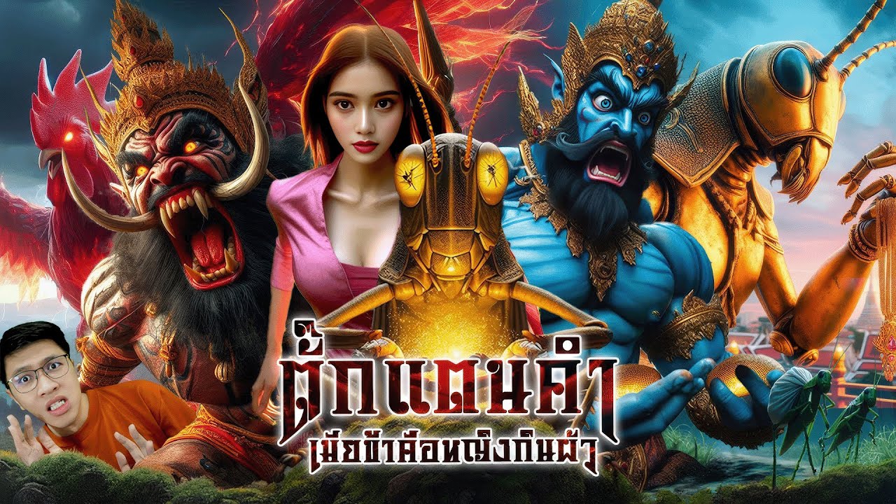 ตั๊กแตนคำ หลงทางมาเกิดในท้องตั๊กแตน | หลอนดูดิ EP.175