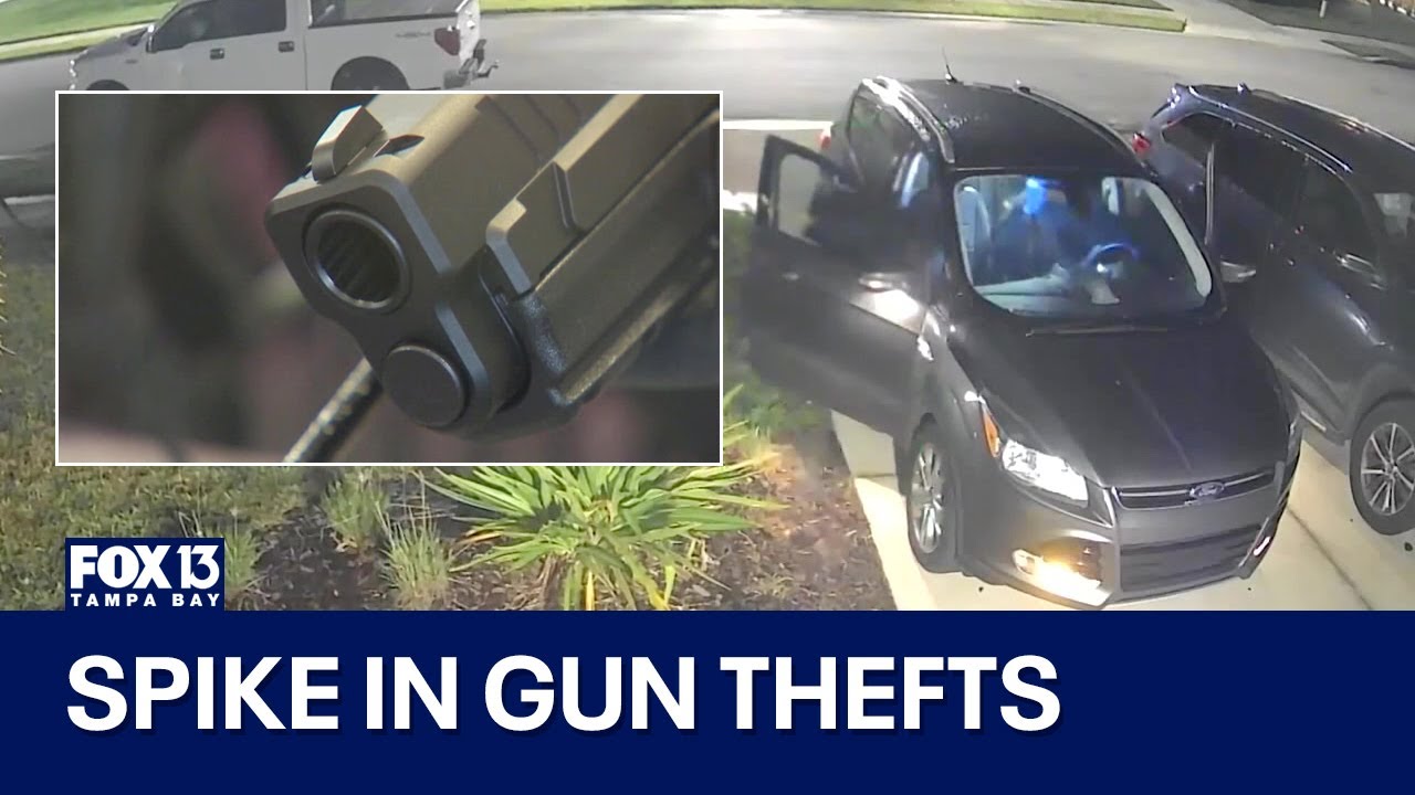 Florida communities seeing more guns stolen from unlocked cars