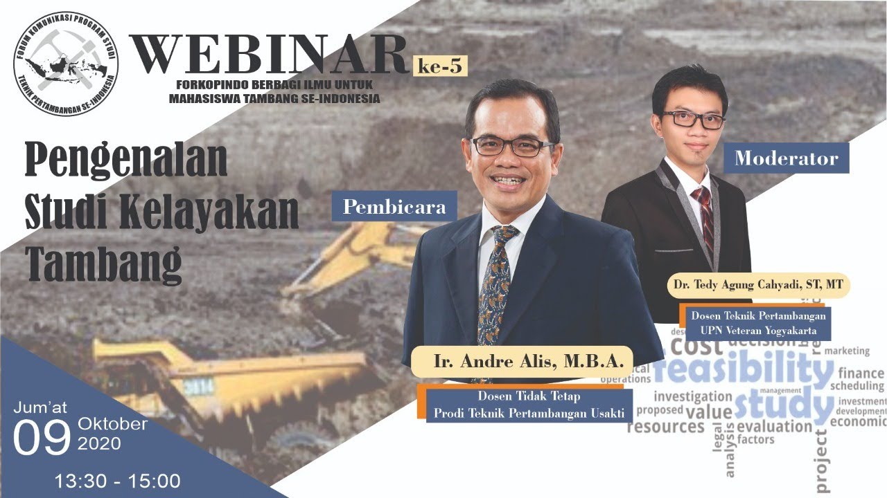 Forkopindo Berbagi Ilmu 5 - Pengenalan Studi Kelayakan Tambang